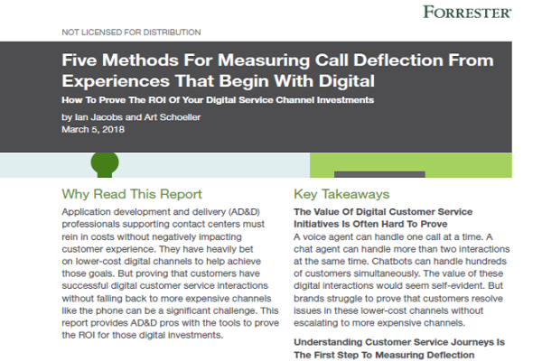 Five Methods For Measuring Call Deflection From Experiences That Begin With Digital
